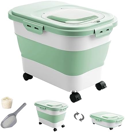20-30 Lbs Rice Storage Container,Collapsible Food Storage Container
