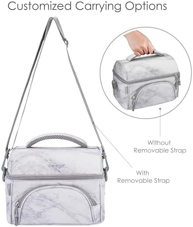 Bentgo Deluxe Insulated Lunch Bag with Adjustable Strap & Outer Pocket