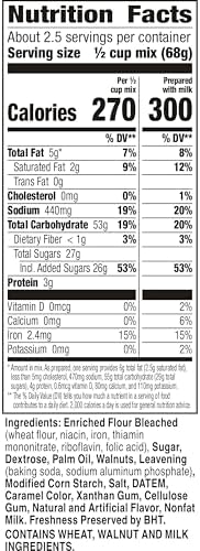 Betty Crocker Banana Nut Muffin Mix, Made With Walnuts, 6.4 oz, 9 Pack