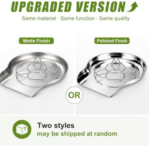 Palksky Colander and Strainer Self Drainer Base Plate Stainless Steel for Kitchen, Metal Countertop Draining Tray for Pasta Rice Noodle Fruit Veggie Food Strainer & Ceramic Colander