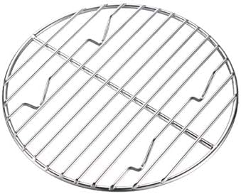 CAMPINGMOON Round Roasting Baking Steaming Cooling Rack Cooking Grid Grill Stainless Steel Fits for Dutch Oven (Diameter φ6.7inch, W17)
