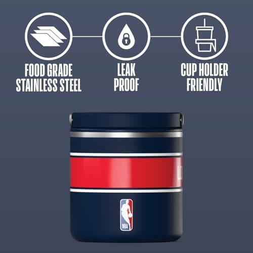 Hydrapeak x NBA Officially Licensed Los Angeles Clippers 25oz Stainless Steel Vacuum Insulated Thermos Food Jar with Handle, Wide Mouth Leak-Proof Soup Thermos for Adults, 10 Hours Hot & 16 Hours Cold