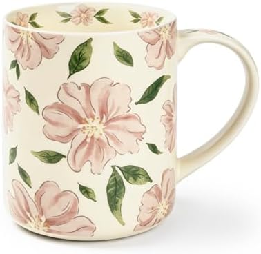 18 oz Large Ceramic Coffee Mug, Porcelain Tea Cup with Big Handle