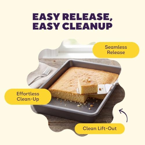 Wilton Silver Non-Stick Oblong Cake Pan, Made Without PFAS, 13 x 9 x 2 in.