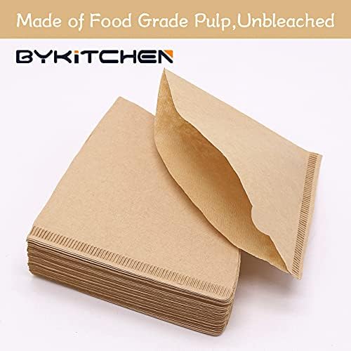 BYKITCHEN #1 Small Coffee Filters for 1-2 Cup Pour Over Dripper, 200PCS