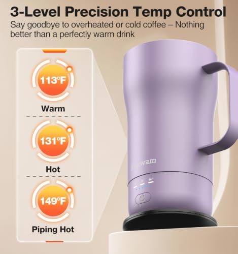 Kepwam Heated Coffee Mug T4, 16oz Smart Mug with Constant Temp Control