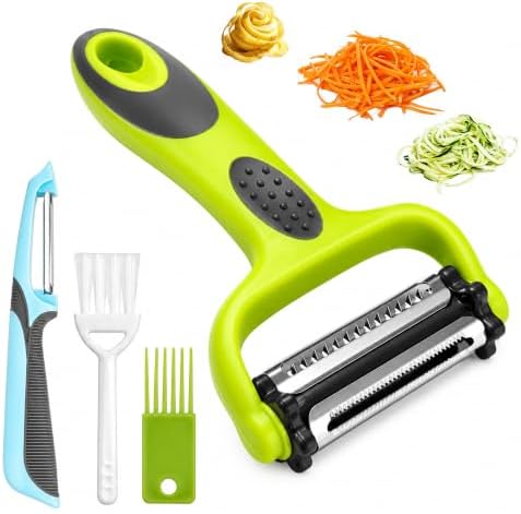 3-in-1 Vegetable Peeler, Julienne Peeler & Vegetable Slicer Kitchen Tool