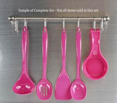 Reston Lloyd Melamine Soup Ladle Kitchen Utensil, Premium Quality Utensil with Heat Resistant Ergonomic Handle, Durable BPA-Free Plastic, 10.5 inch long, 6pc Set, Magenta