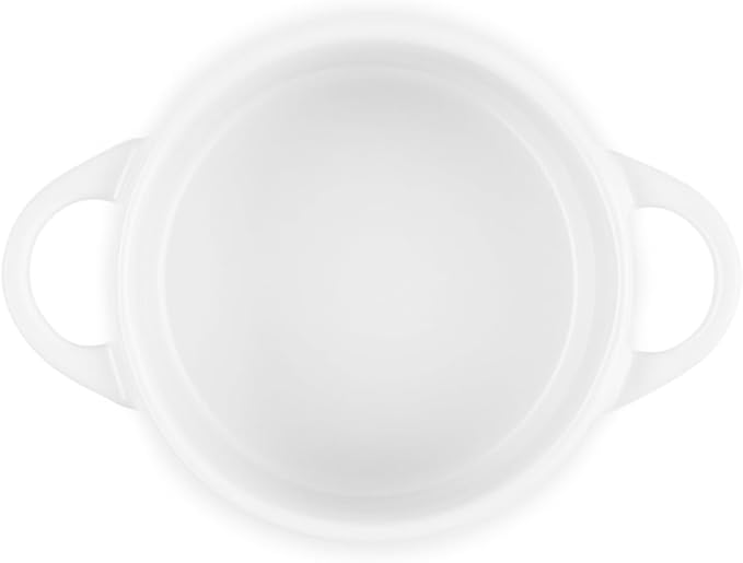 Le Creuset Stoneware Mini Round Cocotte, 8 oz., White