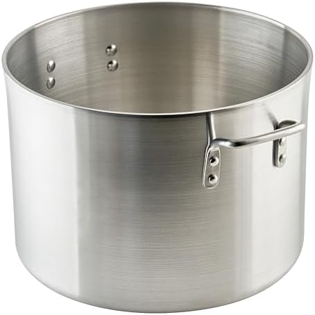 Winco 6.0mm Aluminum Sauce Pot, 26-Quart
