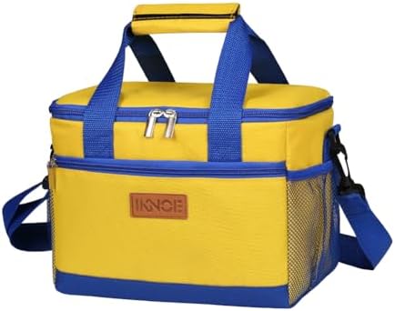iknoe Insulated Lunch Bag, Foldable 8.5L Cooler Bag for Men & Women, Lunch Box