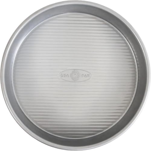 USA Pan Bakeware Round Cake Pan, Nonstick & Quick Release Coating, 9-Inch,Aluminized Steel (Pack of 6)