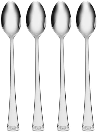 Lenox Portola Iced Tea Spoons Silverware Set for 4, Flatware