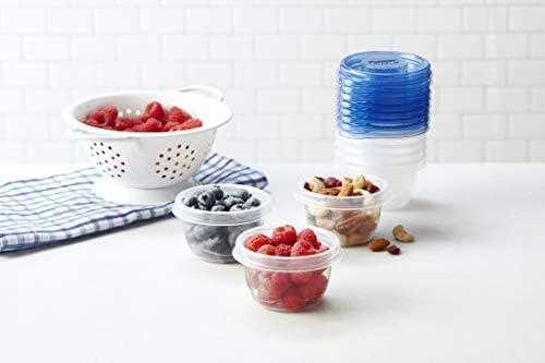 Glad GladWare Mini Round Food Storage Containers, 4 Oz, 8 Count, 12-Pack