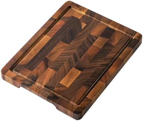 THETCHRY Walnut Cutting Board, Small Wooden Cutting Board Meal Prep Serving