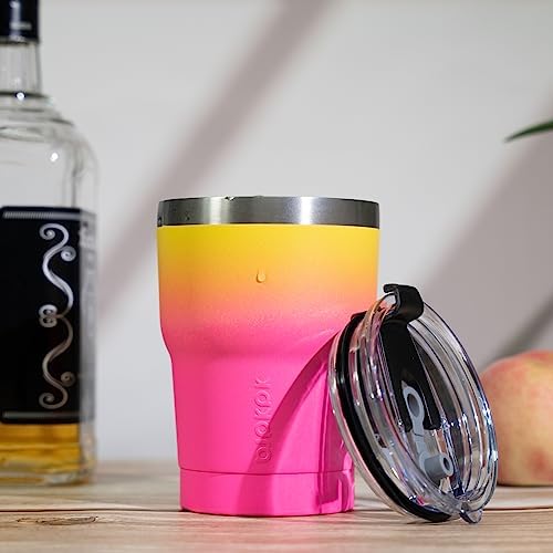 BJPKPK 10 oz Mini Tumbler with Lid, Straw & Handle, Insulated Steel Cup