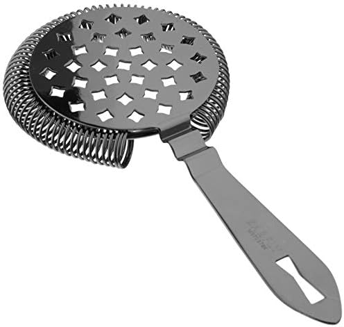 Barfly Classic Hawthorne Spring Bar Strainer, O/S, Gun Metal Black