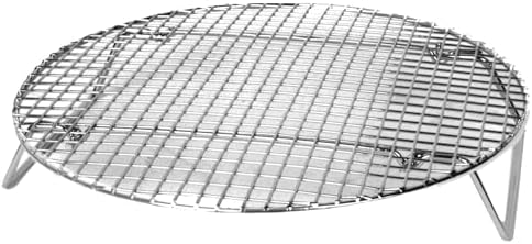 TrueCraftware- 12-3/4” Round Steamer Rack/Cooling Rack Nickel Plated- Steamer Insert Steaming Rack Steam Tray Multi-functional Steamer Basket Cookware Veggie Fish Seafood Cooking