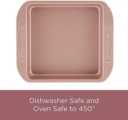 Farberware Nonstick Bakeware Meatloaf/Nonstick Baking Loaf Pan - 9 Inch x 5 Inch, Rose Gold
