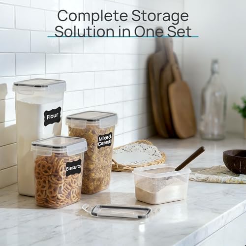 Vtopmart Airtight Food Storage Containers with Lids, 24 pcs, Black