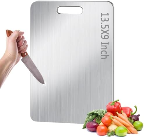 Titanium Cutting Board for Kitchen, Metal Non Stick Chopping Board