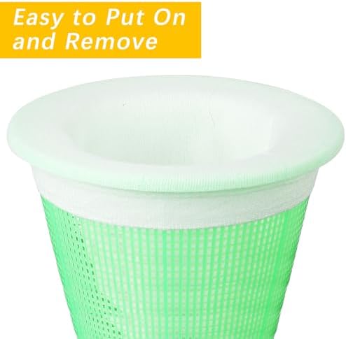 45 Pack Pool Filter Socks for Skimmer Baskets, Reusable Pool Skimmer Socks for Above Ground or Inground Pools Filter Protecting Fine Mesh Screen Basket Sock for Collecting Leaves, Branches, Debris