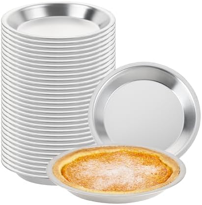 Restaurantware Aluminum Gauge Pie Pan, 72 Pack