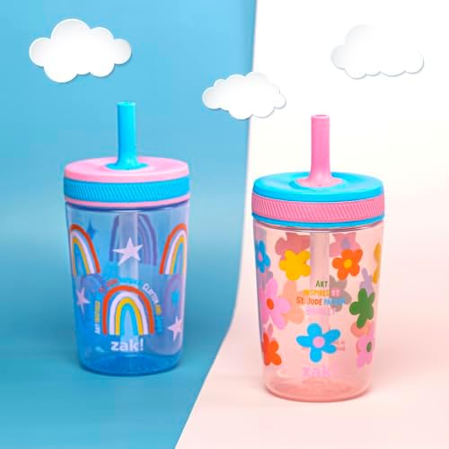 Zak Designs Kelso 15oz Leak-Proof Tumblers Benefiting St. Jude, Flowers