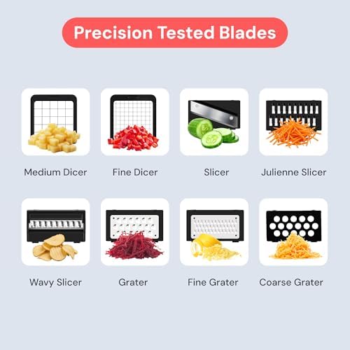 Fullstar Pro XL Vegetable Chopper & Mandoline Slicer w Pull-Out Catch Tray