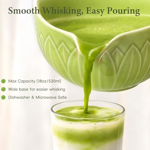 Matcha Whisk Set with Ceramic Bowl & Bamboo Chasen