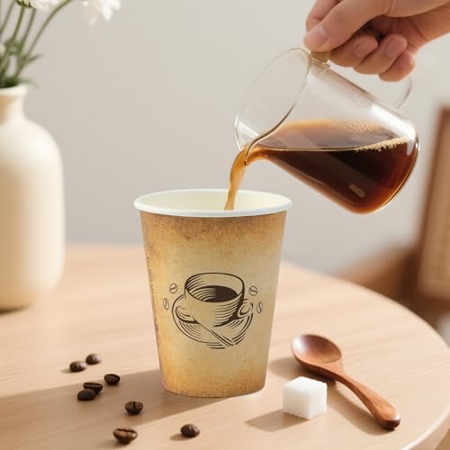 Clawsoff 1000 Pack 12 oz Coffee Cups Disposable Hot Paper Cups
