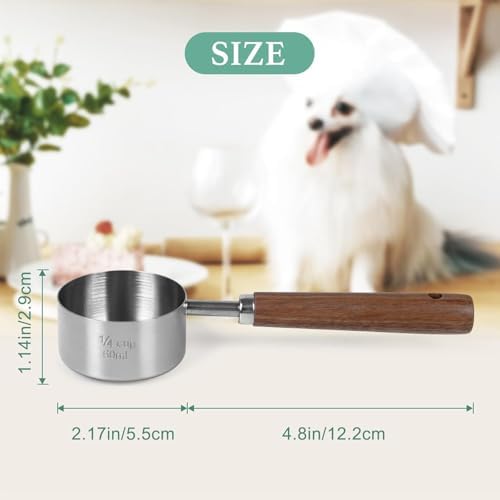 Pet Dog-Cat Airtight Food Storage-Container - 4.2Qt/4L jar(2Pc) with lid and 1/4Cup scoop | Holds 6–10 pounds of dry pet food | BPA-Free