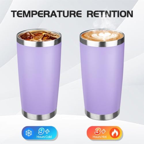 StarSpeed 4 Pack 20oz Stainless Steel Travel Coffee Tumbler,Pink Series