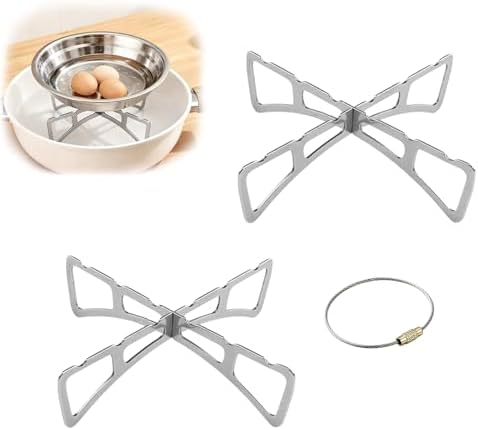 MIUPOO Cooking Rack,Stainless Steel Steam Tray,Cooling Steaming Grilling Rack Removable,for Cooking Steaming Cooling,4.85 Inches,2 Pieces.