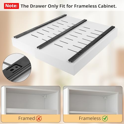 DOMNIU 2 Pack Pull Out Cabinet Organizers Expandable Width (12.4''-20.27'')