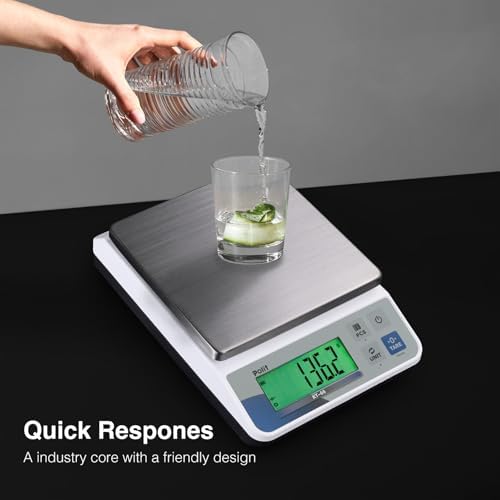 Polit Digital Kitchen Scale 18lb/8kg, 0.5g Food Scale for Baking