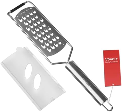 Professional Zester Grater Extra Coarse, Razor-Sharp Stainless Steel Blade