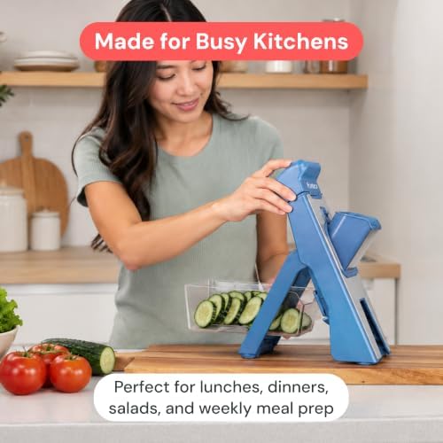 Fullstar Safer Mandoline Slicer for Kitchen Adjustable Veggie & Food Slicer