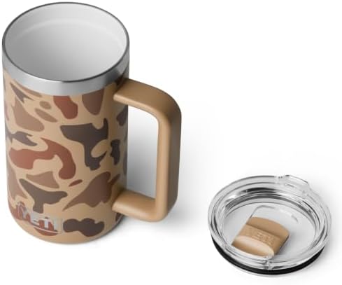 YETI Rambler 24 oz Ceramic Lined Stackable Mug, Wetlands Camo