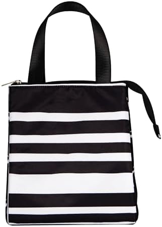 Remobia Hicol Insulated Lunch Bag for Women,Thermal Leakproof Lunch Tote with Pocket, Reusable Cooler Lunch Box for Work Office Travel (Sarah Stripe)