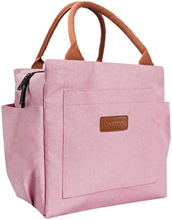 Joymee Insulated Lunch Bag For Women Reusable Leakproof - Light Pink