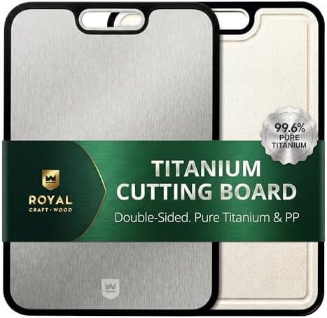 ROYAL CRAFT WOOD Cutting Board with Juice Groove - Kitchen Chopping Board for Meat Cheese and Vegetables, Heavy Duty Serving Tray