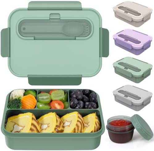 Caperci Bento Box Adult - 50 oz Large Lunch Containers for Adults and Teens