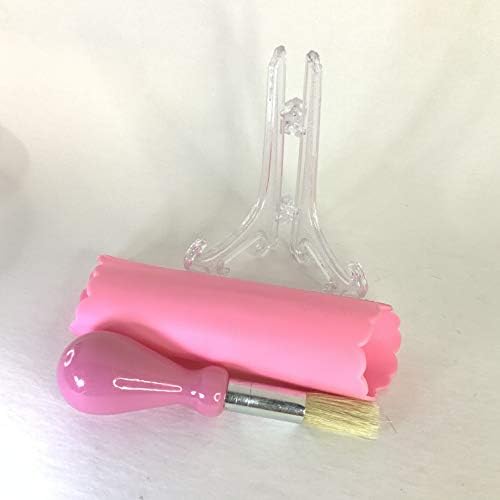 BonCera, Premium Ceramic Garlic Grater Plate Set - Pink Embossed