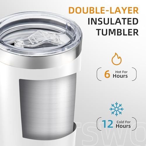 20 oz Tumbler with Lid Stainless Steel Insulated Tumblers, 1 Pack