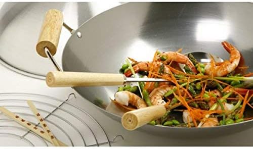Norpro 10-Piece Wok Set, Silver, 14 inch