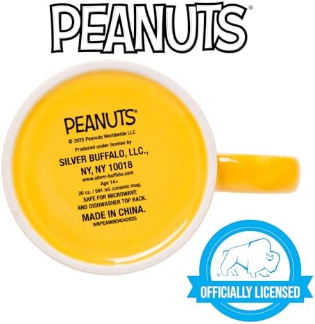 Silver Buffalo Peanuts Halloween Snoopy Trick or Treat, Ceramic Mug, 20oz
