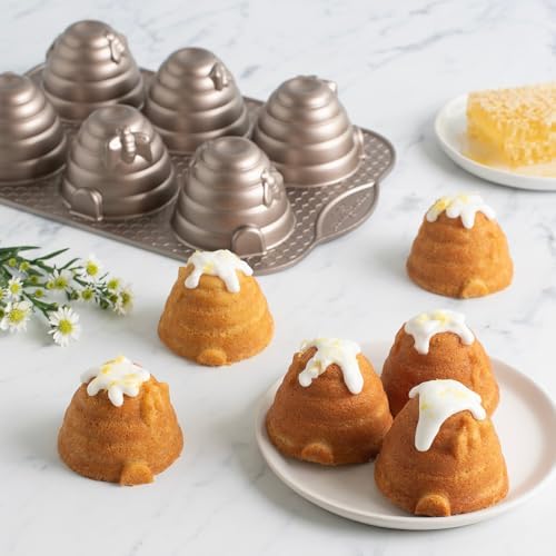 Nordic Ware Beehive Cakelet, 3 Cup Capacity, Toffee