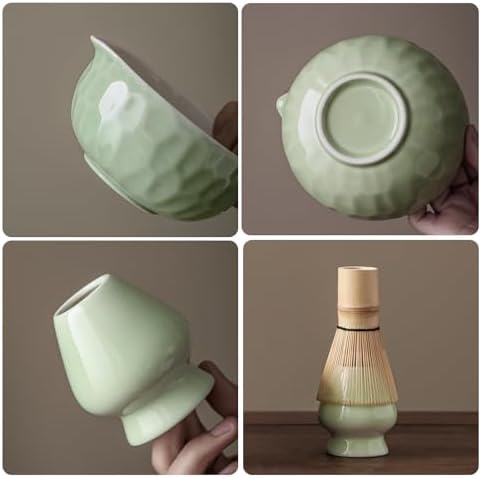 Matcha Whisk set, 9 pcs Handcrafted Matcha Set for Beginner
