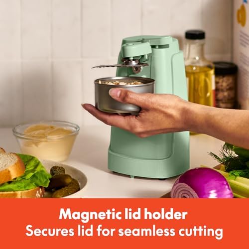 bella Electric Can Opener, Automatic One-Touch, Seaglass
